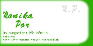 monika por business card